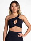 Venice One Shoulder Top - Black