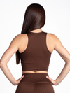 Ribbed Set - Brown