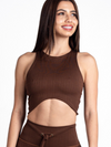 Ribbed Set - Brown