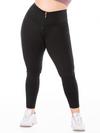 Grace Legging with Zipper-Black